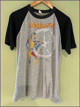 T-Shirt: Real To Reel Euro Tour 84 (front, V2) - November-December 1984